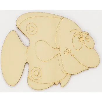 Dřevěná hračka Dřevěný výřez ryba č.4