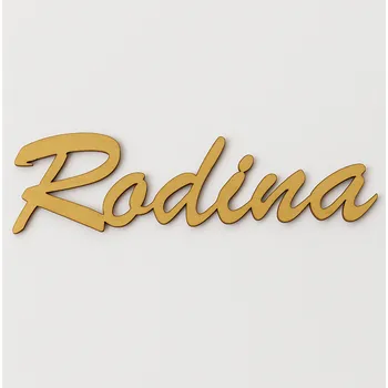 Vánoční dekorace Dřevěný výřez nápis RODINA č.2 vel.2