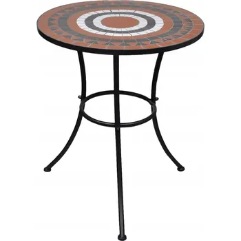 Konferenční stolek Stůl VidaXL kovový kulatý 60 x 60 x 70 cm