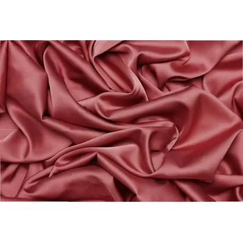 Saténové umělé hedvábí | Silky Armani - Hnědo růžová