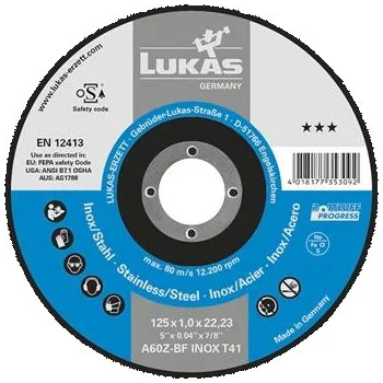 Řezný kotouč LUKAS řezný koutouč Progress*** rovný 230 x 2,5 x 22,23 mm