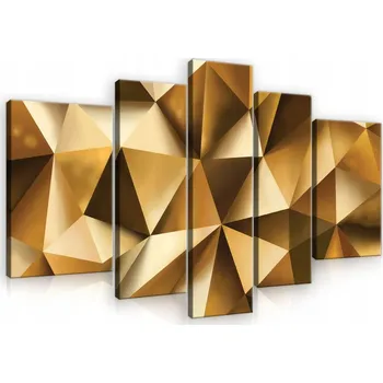 Obraz Obraz do ložnice ABSTRAKCE BETON ZLATÝ 170x100