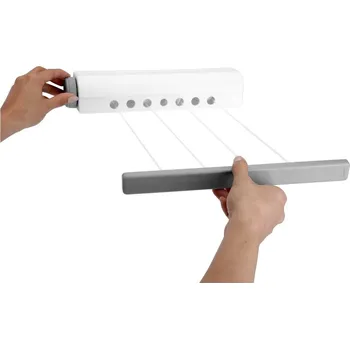 Věšák Home Styling Collection Kabelová sušička, automaticky zasouvatelná