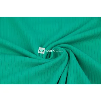 Žebrovaný úplet Mandy - smaragdová