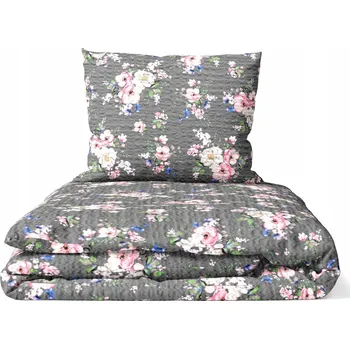 Povlečení KREPOVÉ POVLEČENÍ 140x200cm + 1x 70x80cm Ricardo grafit