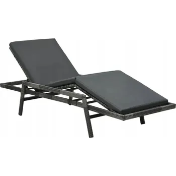 Zahradní lehátko Lehátko kovové šedé VidaXL