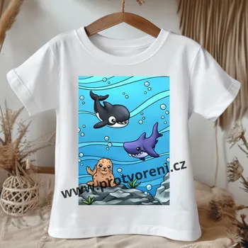 Chlapecké tričko Trička s potiskem Tričko s potiskem, dětské, MOŘE - ŽRALOK, 1 ks Velikost: 5/6 let Beagle
