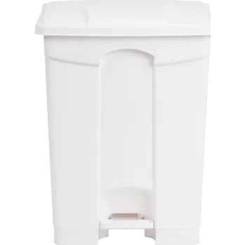 Odpadkový koš Jantex kuchyňský koš s pedálem bílý 65l