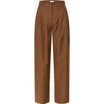 Dámské kalhoty Mrs & Hugs Dámské Marlene Kalhoty, hnědá / bílá, 42