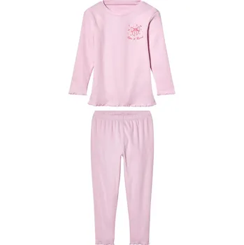 Dívčí pyžamo lupilu® Dívčí vroubkované pyžamo (světle růžová, 98/104)