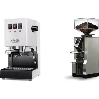 Kávovar Gaggia Classic E24, white + Eureka Mignon Libra, CR chrome