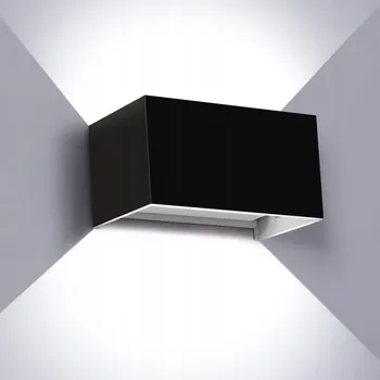 Nástěnné svítidlo 24W VENKOVNÍ/VNITŘNÍ LED SVĚTLO NA ZEĎ IP65 černé