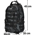 Enrico Benetti batoh ARIZONA 45x30x20cm, 15", camouflage black 27 litrů