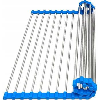 Odkapávač na nádobí OCIEKACZ DO NACZYŃ SUSZARKA NABLATOWA ROLOVACÍ MŘÍŽKA ROZKLÁDACÍ NA DŘEZ