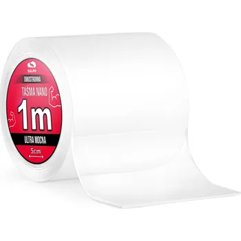 Lepicí páska NANO oboustranná páska 1 m opakovaně použitelná šířka 5 cm SULPO