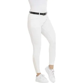 Jezdecké kalhoty Dámské jezdecké rajtky EQUITHEME Originals Claudine full grip white (44)