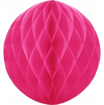 Obraz Dekorace "Honeycomb Koule", tmavě růžová, PartyPal, 30 cm