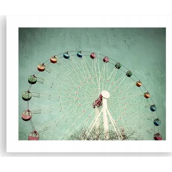 Obraz Obraz plakát na zeď bez rámu 50x40 kolotoč foto plakáty obývací pokoj ložnice