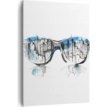 Obraz Obraz na plátně do obýváku ložnice 50x70 abstrakce obrazy na zeď