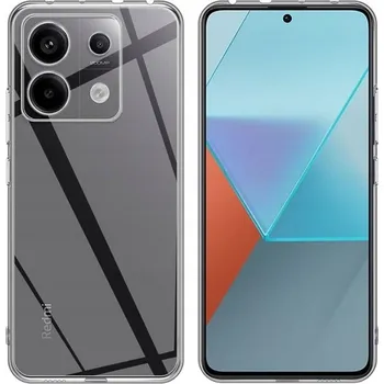 Pouzdro na mobilní telefon POUZDRO ULTRATENKÁ SILIKONOVÁ GUMA PRO XIAOMI REDMI NOTE 13 5G + SKLO DÁREK!
