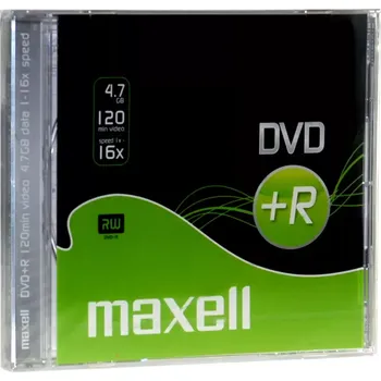 Optické médium Maxell DVD+R 4,7GB 16x 1PK SC