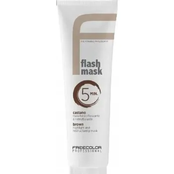 Barva na vlasy FREECOLOR FLASH Tónovací maska na vlasy HNĚDÁ 150 ML