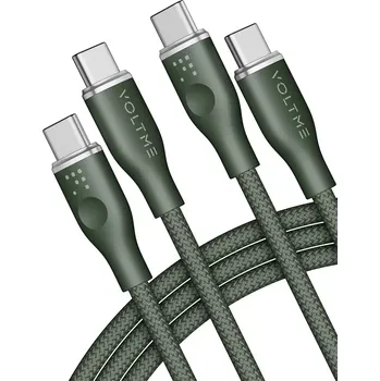 Datový kabel Voltme Powerlink Rugg CTC 5A/100W 1,8m Green