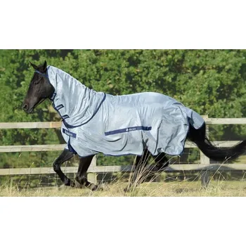 Jezdectví Deka proti hmyzu BUCAS Buzz-Off & Neck blue 155cm
