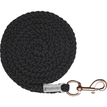 Vodítko WALDHAUSEN Shine klasik karabina black/rosegold