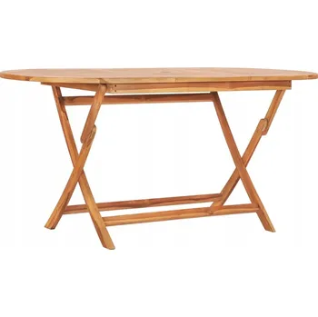 Jídelní stůl Oválný dřevěný jídelní stůl VidaXL, 160 x 80 x 75 cm