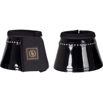 Koňské kamaše Zvony BR Glamour Lacquer černé (M)