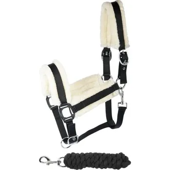 Ohlávka s vodítkem HARRY'S HORSE Soft černá PONY