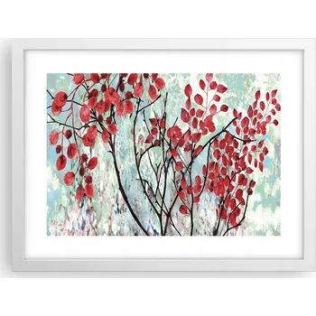 Obraz Obraz plakát v bílém rámu do obýváku 40x30 abstrakce foto na zeď