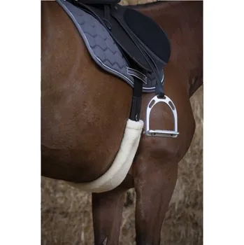 Vybavení pro koně Beránek na podbřišník EQUITHEME Teddy bílý 80cm