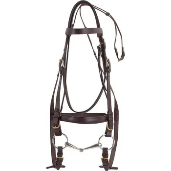 Vybavení pro koně Uzdečka pro tažné koně NORTON CLUB havana