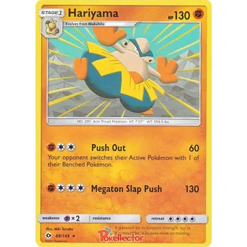 Sběratelská karetní hra Hariyama 068/149 - Sun & Moon Typ karty: Non-Holo
