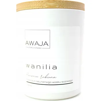 Svíčka Sójová svíčka vanilka – bílá, vonná, ručně vyráběná, dárek