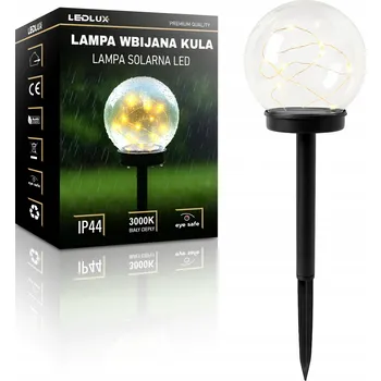 Venkovní osvětlení Solární Zahradní Lampa LED Zapichovací Dekorativní Koule Dýmová Skleněná Kulička Hrot