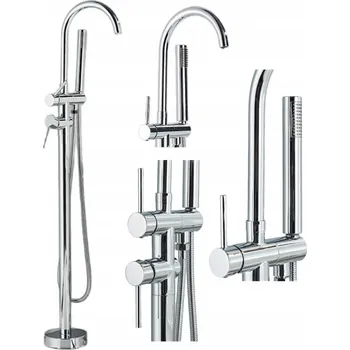 Vodovodní baterie Volně stojící vanová baterie s jednou pákou MYQualife premium stříbrná