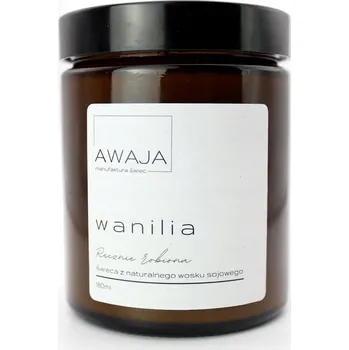 Svíčka Sójová svíčka vanilka – vonná, ručně vyráběná, 180 ml, dárek