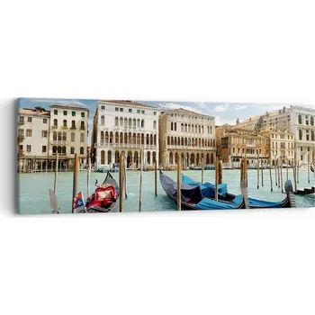 Obraz Obraz na plátně do obýváku ložnice 90x30 město foto obrazy na zeď