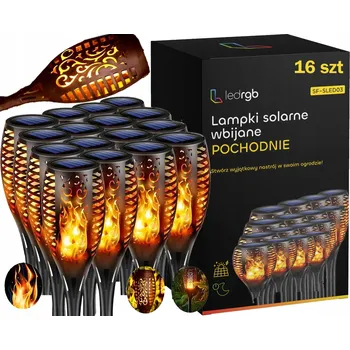 Venkovní osvětlení SOLÁRNÍ ZAHRADNÍ LAMPA LED HOŘÁK PLAMEN OHNĚ SOLÁRNÍ SVĚTLA 16 KUSŮ