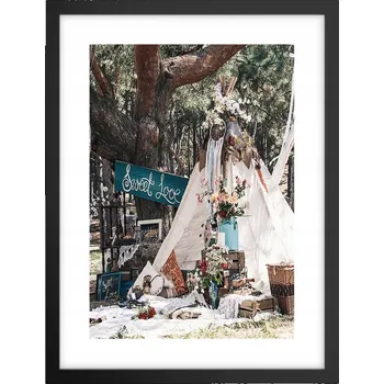 Obraz Obraz plakát v černém rámu do obýváku 30x40 krajina plakáty na zeď