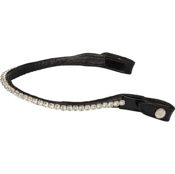 Čelenka ACAVALLO Round Crystals černá - transparent COB