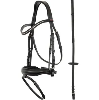 Uzdečka PREMIERE Bastia se švédským nánosníkem černá COB