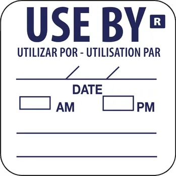 Vogue odnímatelné štítky s datem spotřeby 1000 ks