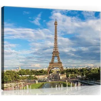 Obraz OBRAZ NA PLÁTNĚ CANVAS 80x60 PAŘÍŽ EIFFELOVA VĚŽ