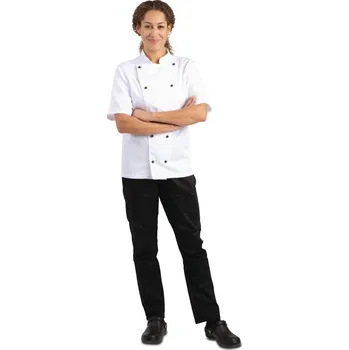 Gastro oděv Whites Chefs Clothing Whites unisex kuchařský rondon Chicago s krátkým rukávem 2XL