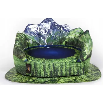 Pelíšek pro psa United Pets Seletti - Pelíšek pro psa LES ALPES s podložkou