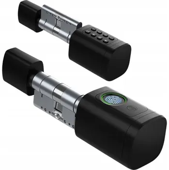 Zabezpečení domácnosti Chytrý zámek Tuya BLE 30/30 + distanční vložky 60-90 mm, otisk prstu, NFC, PIN